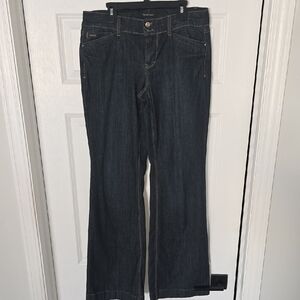 2-White House Black Market Dark Blue Flare Jeans